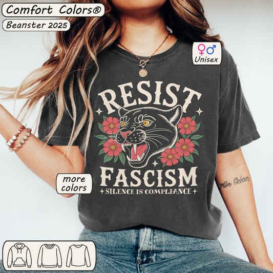 Comfort Colors® Resist Fascism Shirt Anti Nationalism Tshirt
