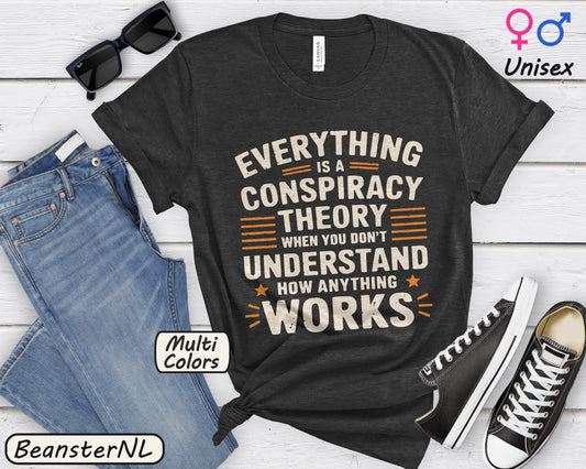 Conspiracy Theory T-Shirt – Vintage Anti Conspiracy Tee