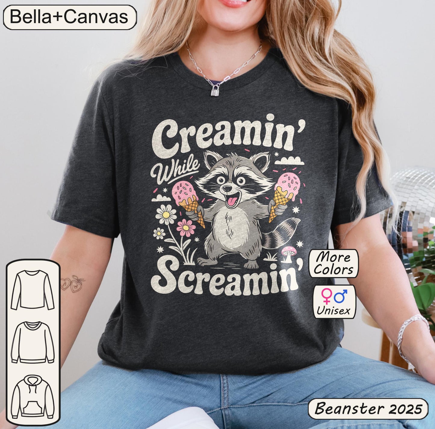 Creaming Screaming Raccoon Shirt