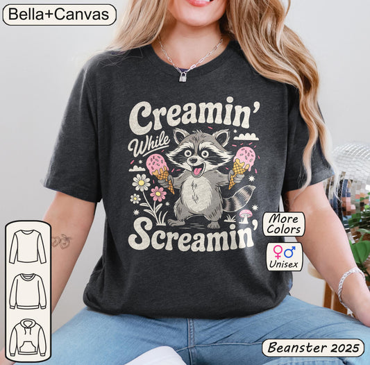 Creaming Screaming Raccoon Shirt