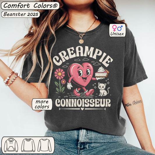 Creampie Connoisseur Cute Hear Cartoon Shirt