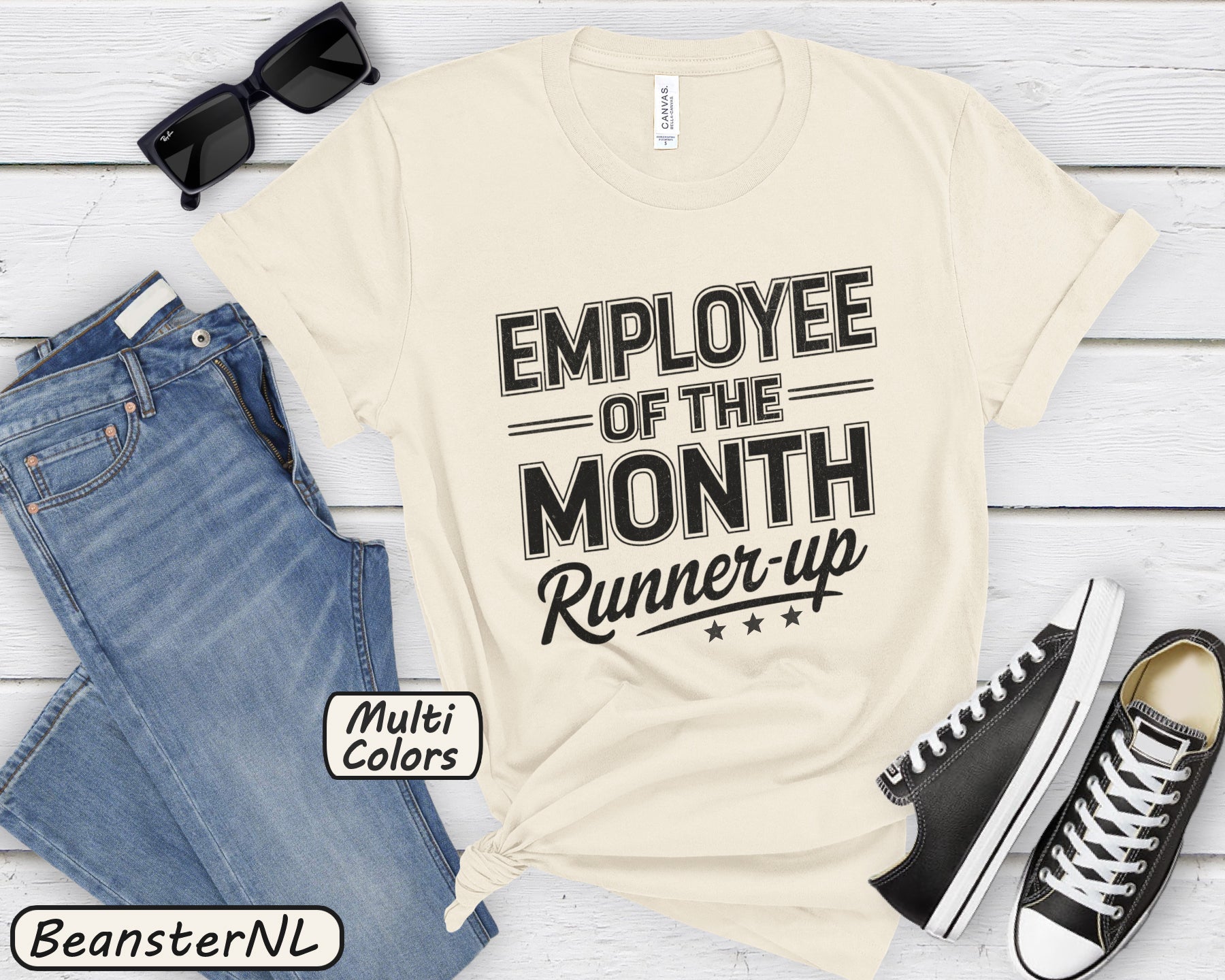 Employee of the Month Runner Up Funny Work Tee