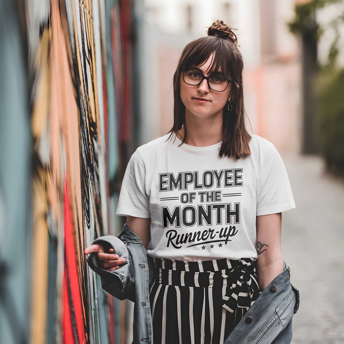 Employee of the Month Runner Up Funny Work Tee