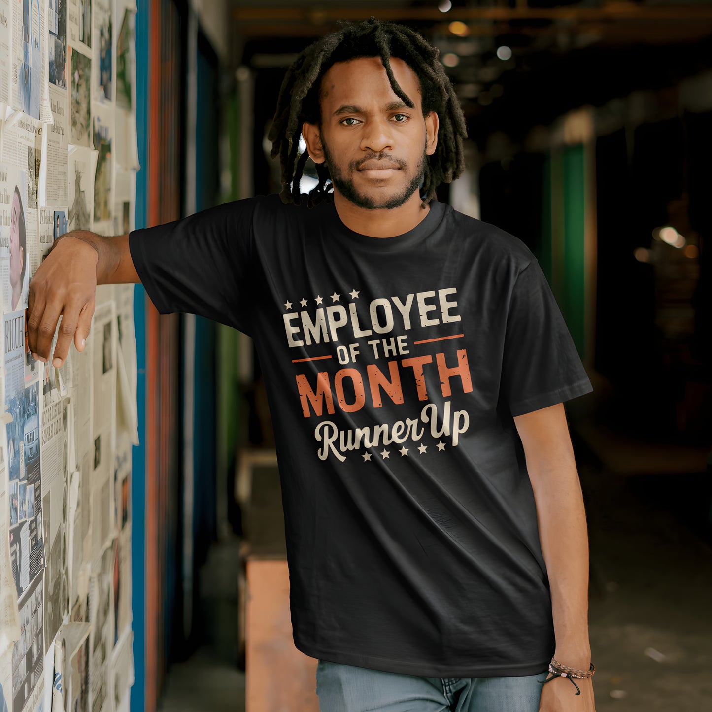 Employee of the Month Runner Up Funny Work Tee