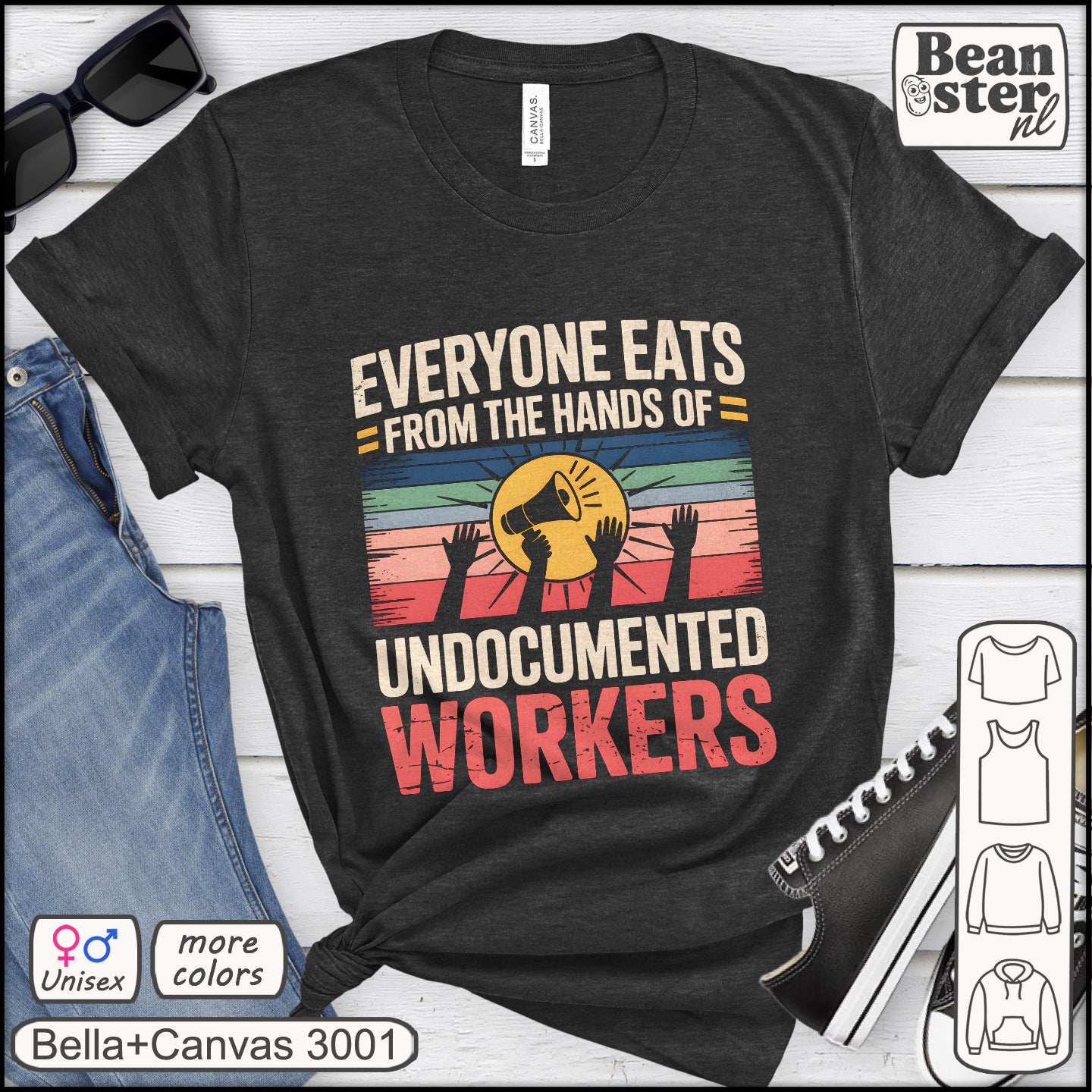 Everyone Eats From The Hands Of Undocumented Workers Shirt