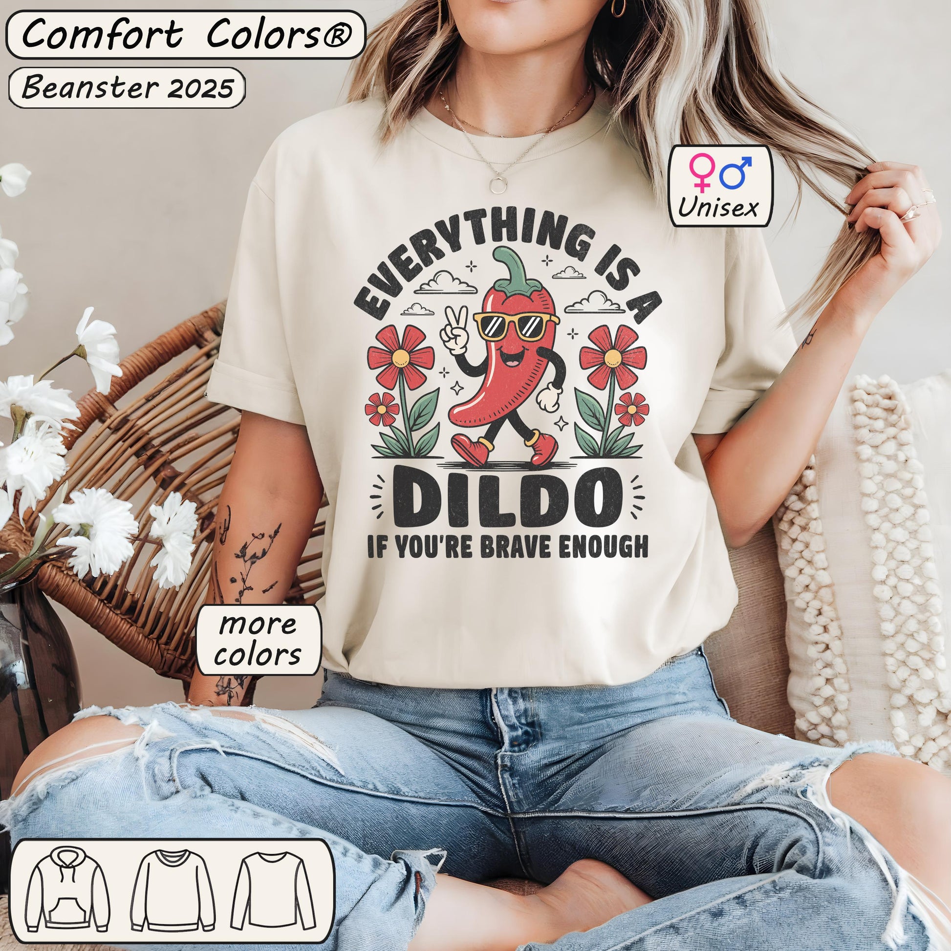 Everything Is a Dildo Chili Shirt – Funny Adult Tee