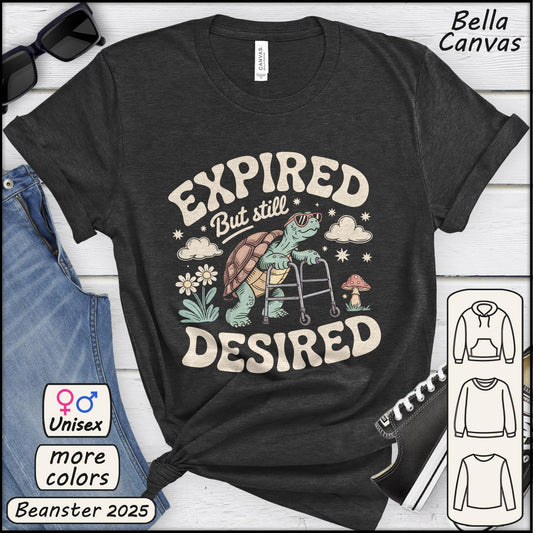 Expired but Still Desired Frog Tee – Funny Retirement Gift