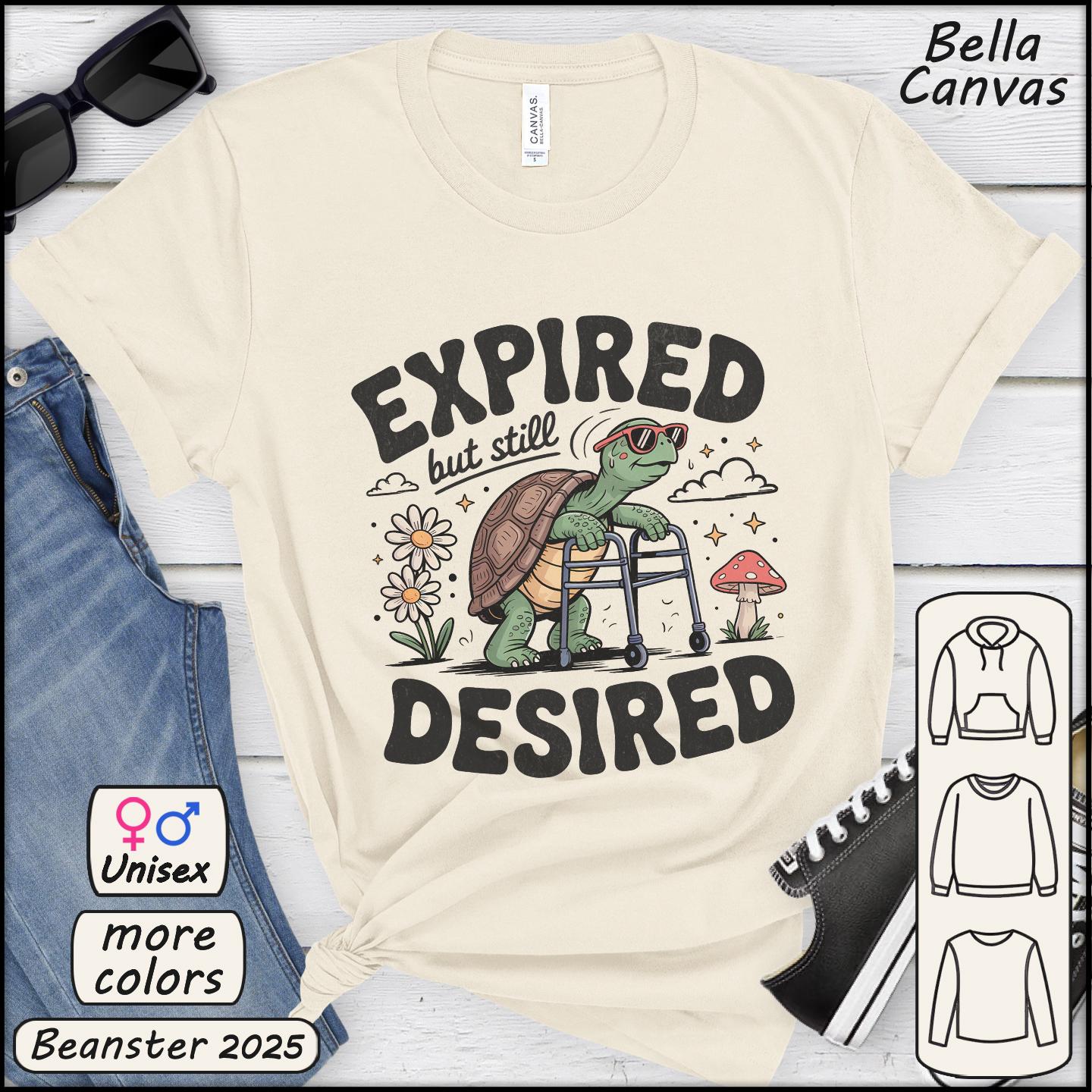 Expired but Still Desired Frog Tee – Funny Retirement Gift