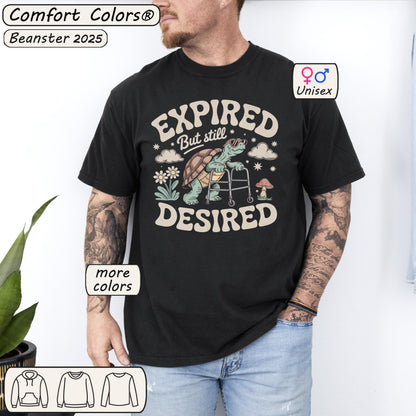 Expired but Still Desired Funny Frog Retirement Tee