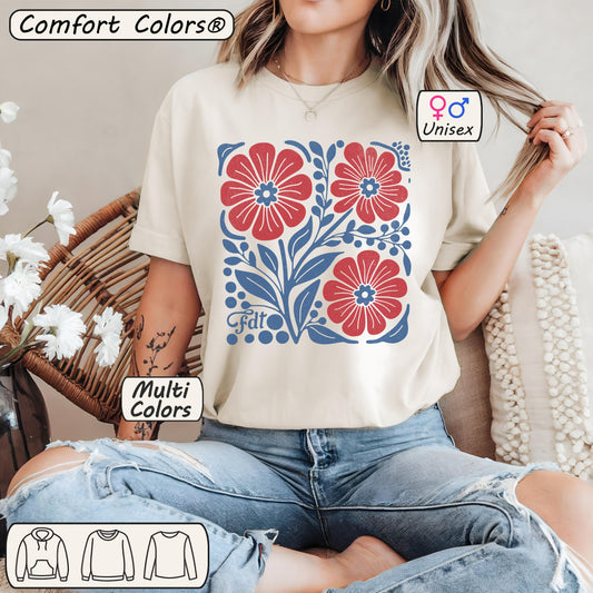FDT Floral Shirt – Subtle Anti-Trump Retro Tee