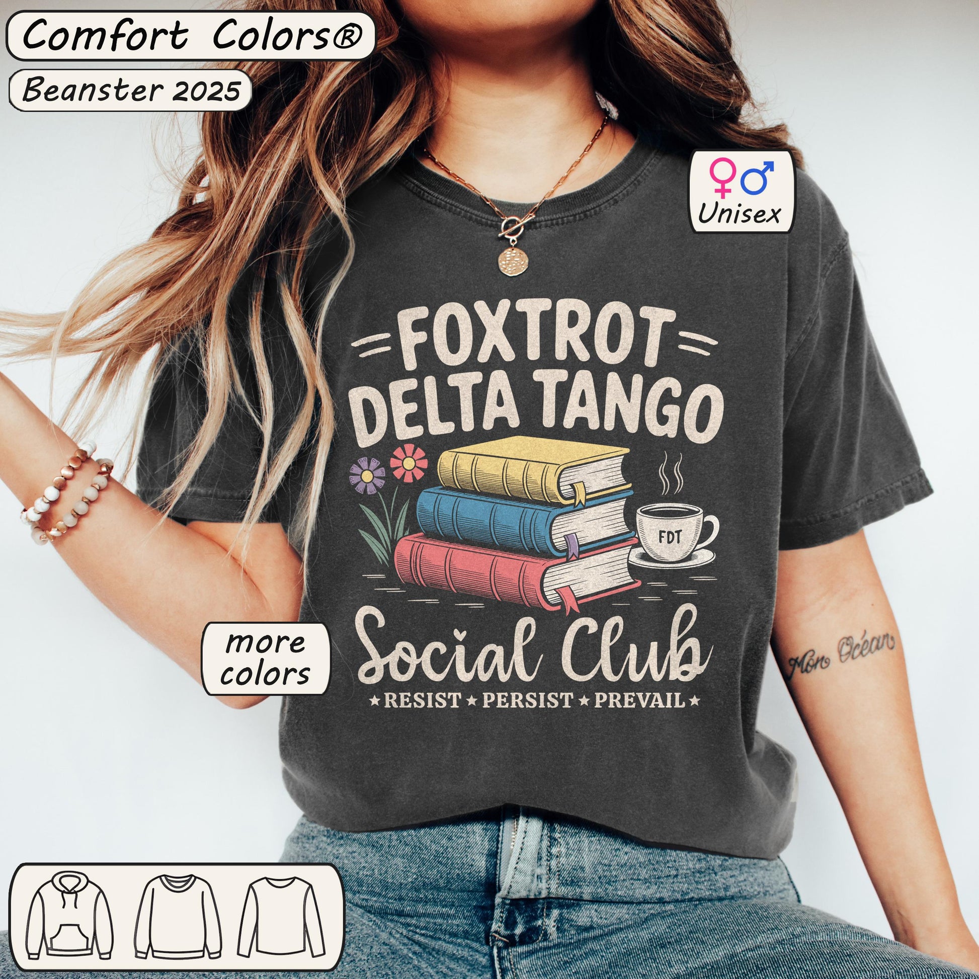Foxtrot Delta Tango Book Stack Tee –  Subtle FDT Shirt