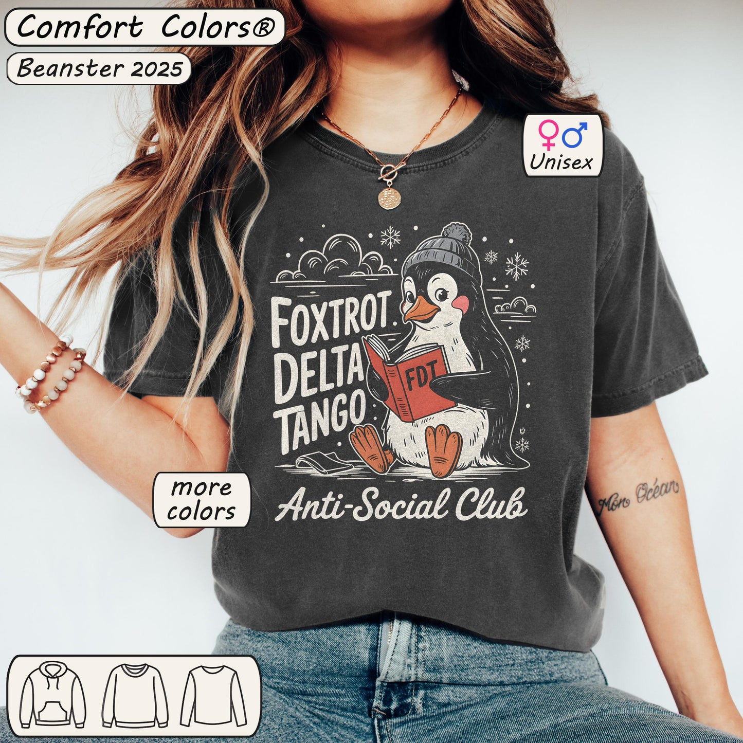 Foxtrot Delta Tango Penguin Tee – Funny FDT Statement Shirt
