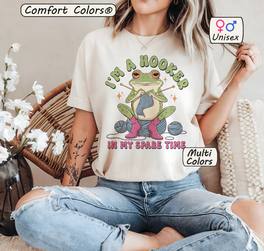  Funny Crochet Shirt I'm A Hooker Knitting Gift