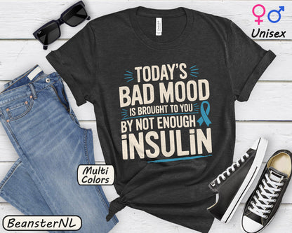 Funny Diabetes Shirt Sarcastic Diabetics Tee