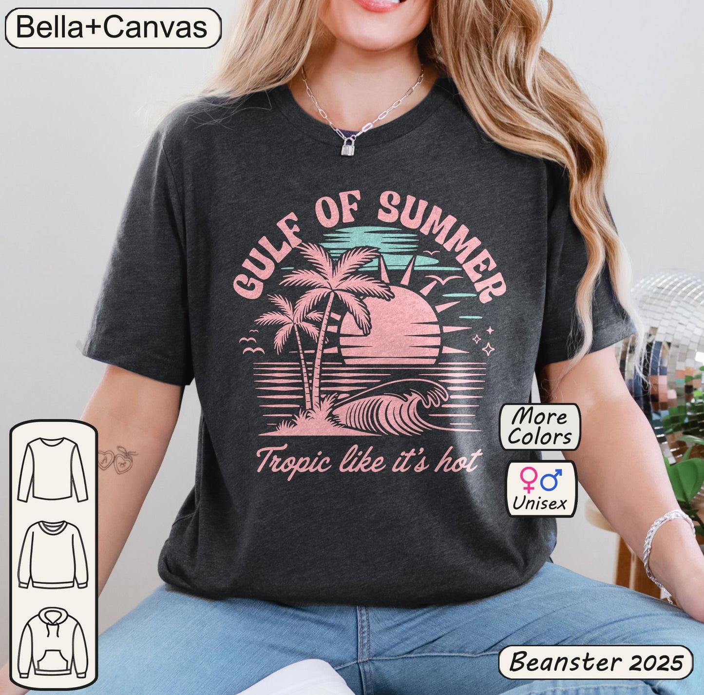 Gulf of Summer Shirt Vintage Beach Tshirt Funny Parody Shirts