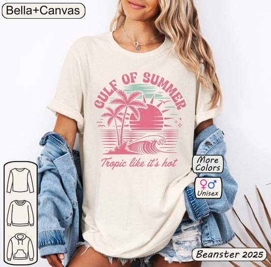 🦩 Gulf of Summer Tee | Vintage Pink 90s Beach Vibes Shirt 🌞