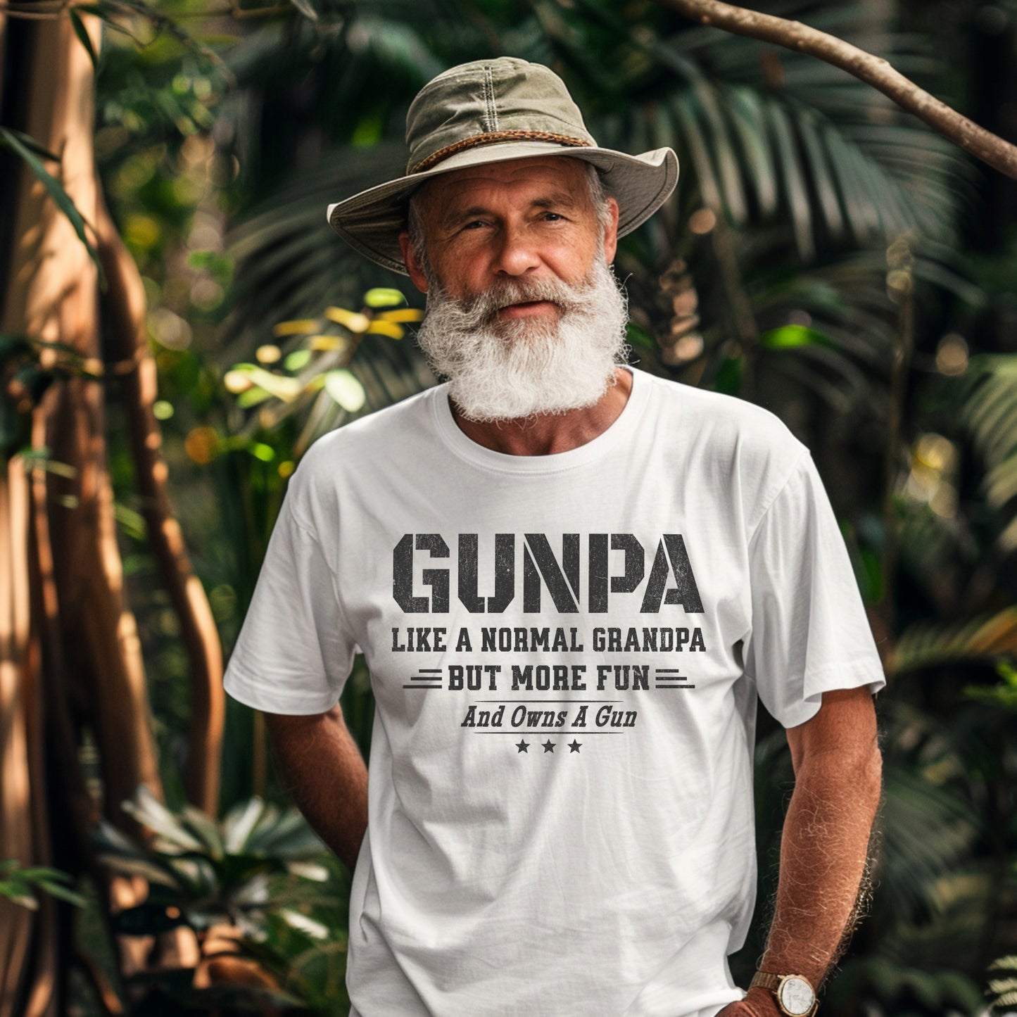 Gunpa Shirt – Funny Grandpa Definition Tee for Weapon Lover Dads