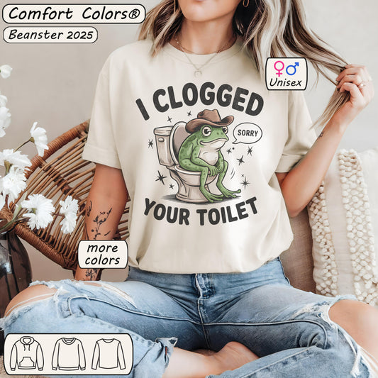 I Clogged Your Toilet Shirt – IBS IBD Crohn's disease Tee