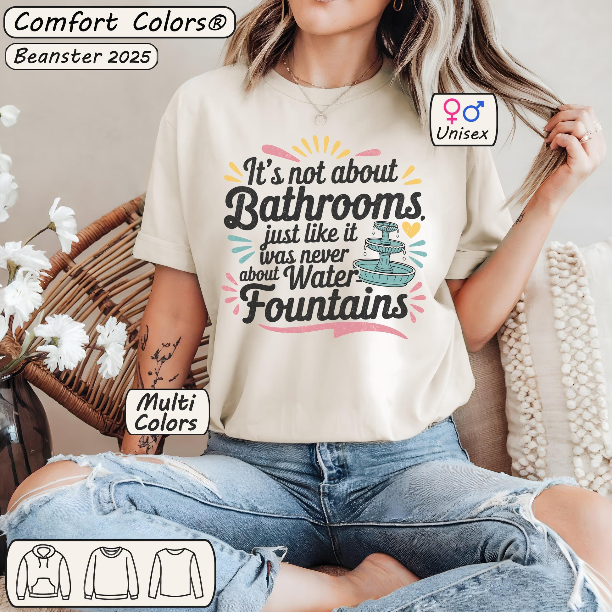 It’s Not About Bathrooms Vintage Equality Shirt