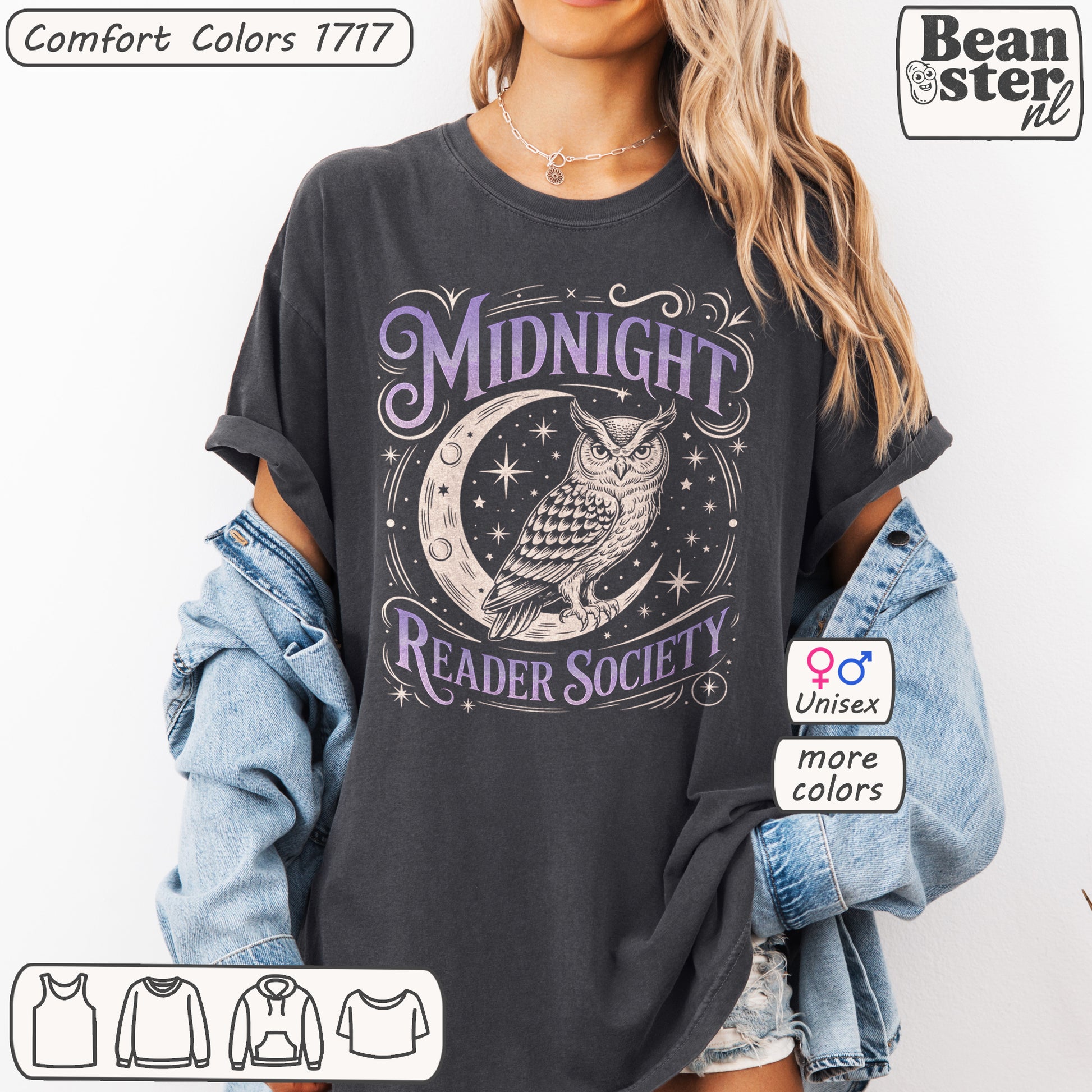 Midnight Reader Society Comfort Colors Shirt
