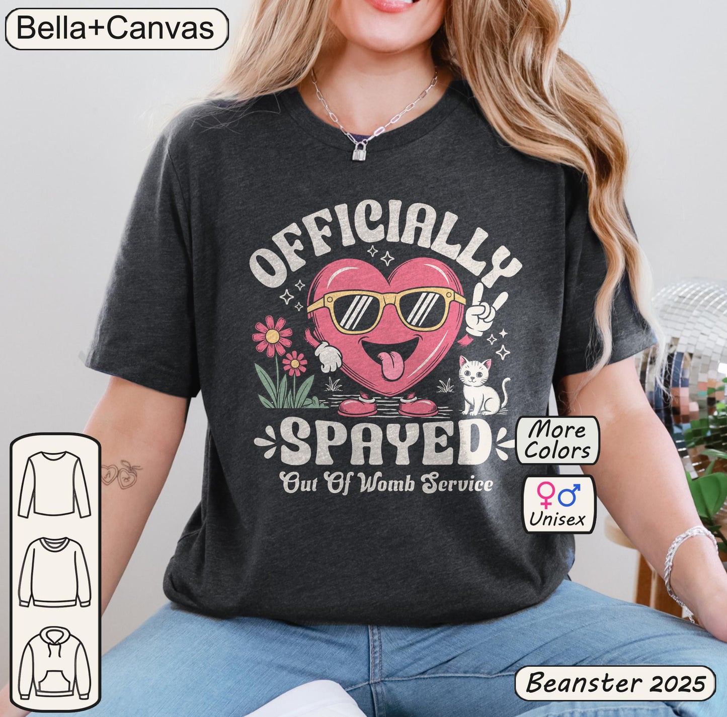 Officially Spayed Tee – Funny Hysterectomy Shirt