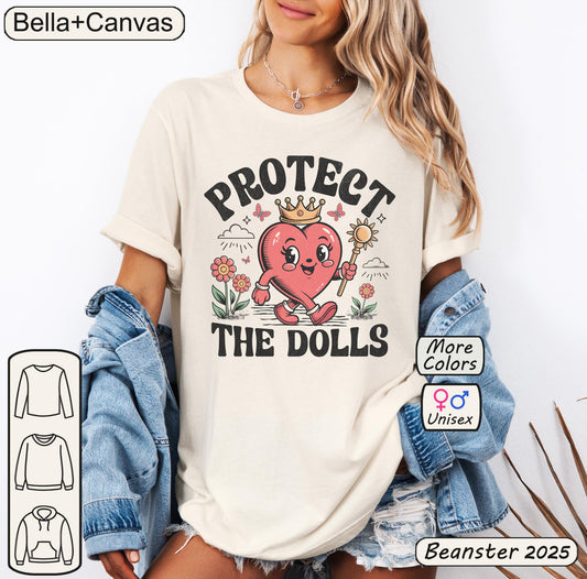 Protect The Dolls Retro Tee – LGBTQ+ Rights Shirt