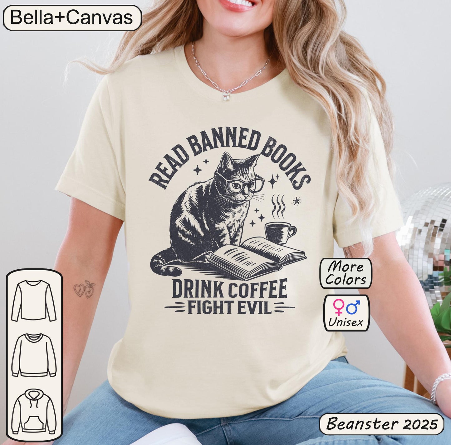Read Books Drink Coffee Fight Evil Shirt
