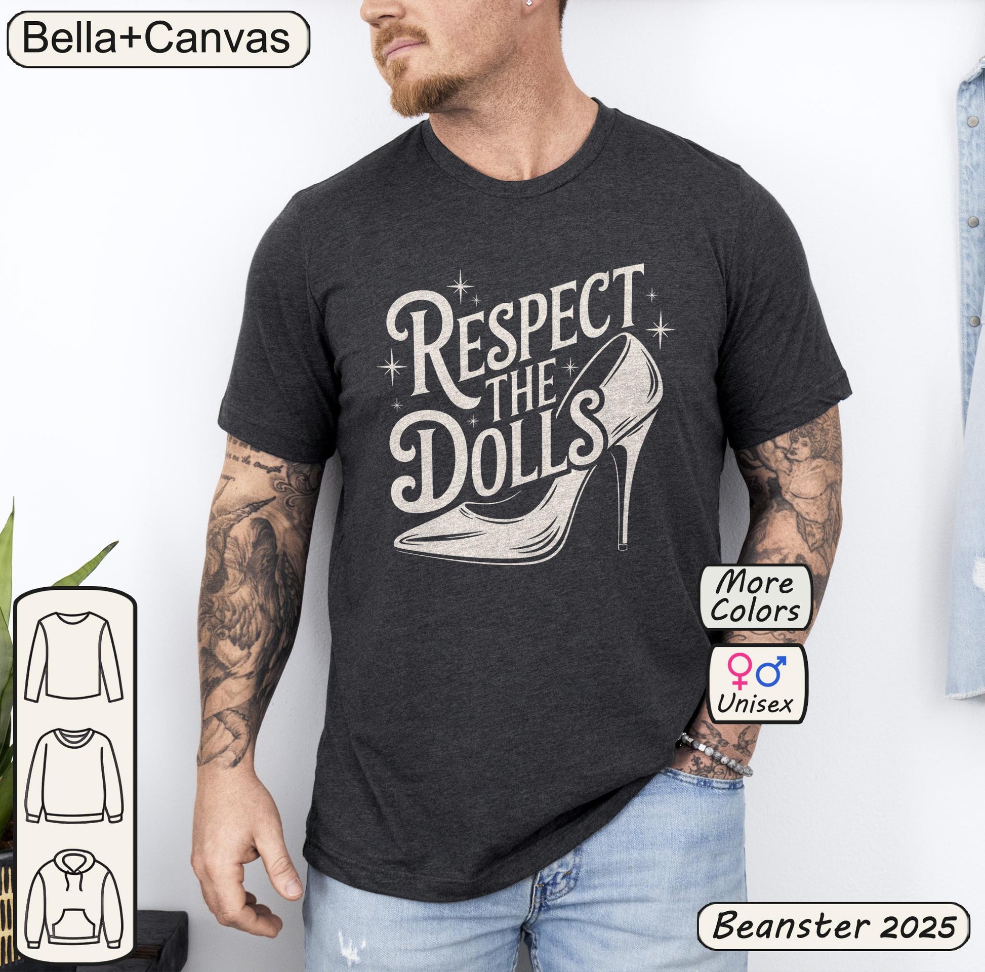 Respect The Dolls T-Shirt – Vintage Heel Pride Tee