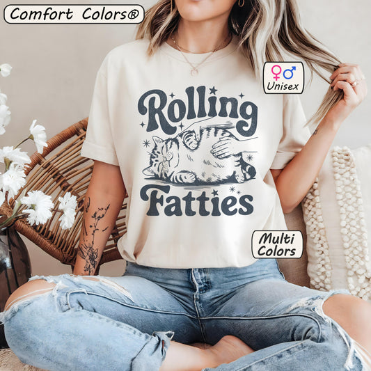 Rolling Fatties Cat Comfort Colors® Shirt 