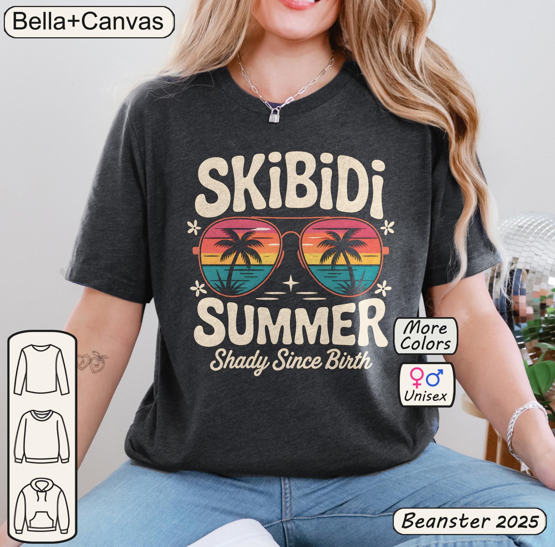 Skibidi Summer Shirt – Funny Retro Sunglasses Tee