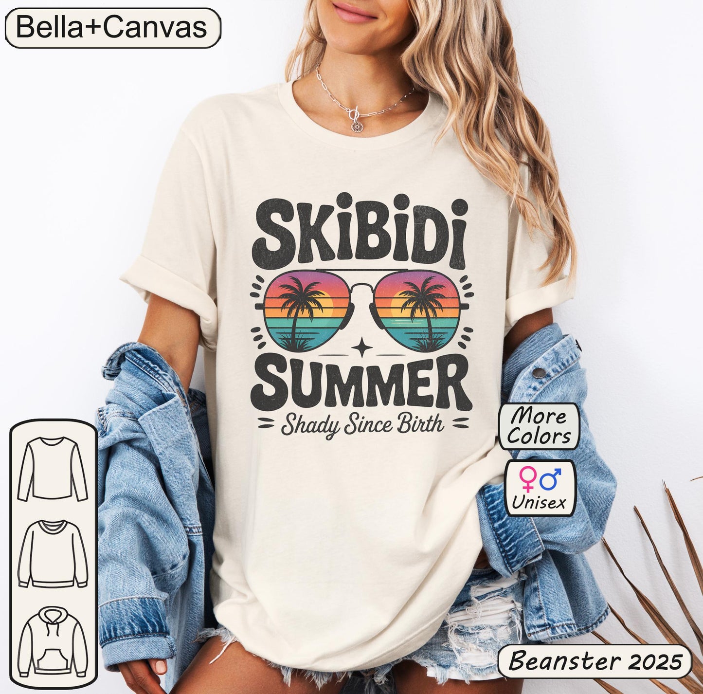 Skibidi Summer Shirt – Funny Retro Sunglasses Tee
