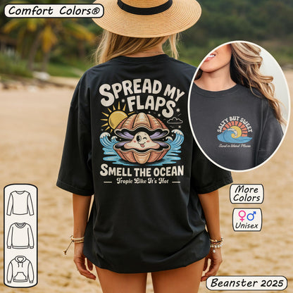 Spread My Flaps Smell The Ocean Shirt Back & Front Print