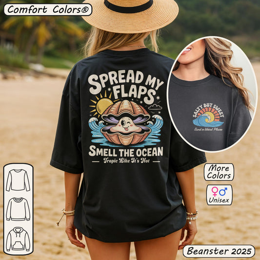 Spread My Flaps Smell The Ocean Shirt Back & Front Print