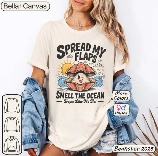 Spread My Flaps Smell The Ocean Tee Funny Summer Shirt