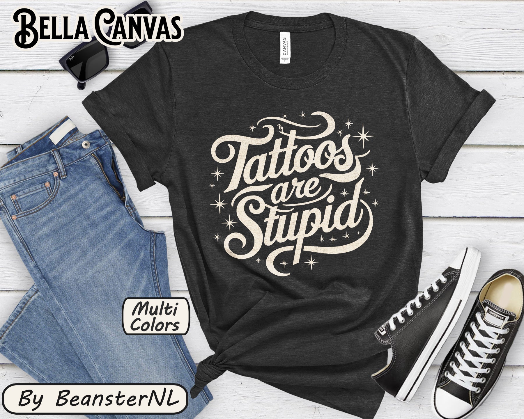 Tattoos Are Stupid Shirt – Funny Tattoo Artist Tee