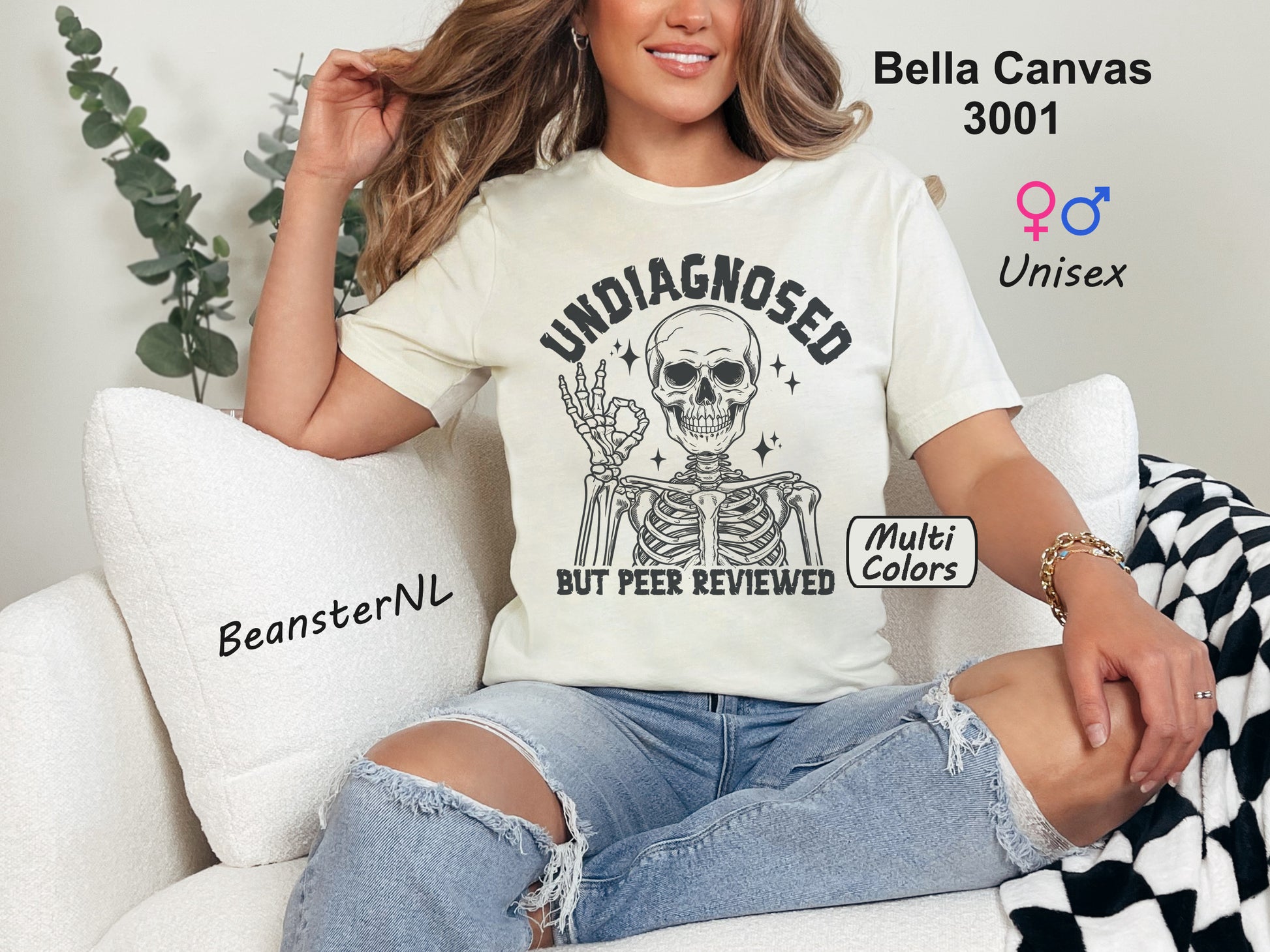 Undiagnosed But Peer Reviewed Skeleton T-Shirt 🔥
