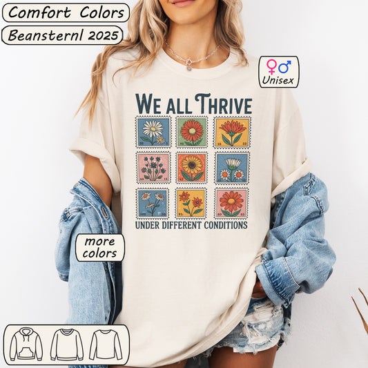 We All Thrive Tee – Mental Health Awareness Shirt