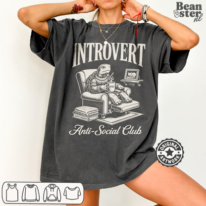 Black Anti Social Club graphic tee with bold minimalist streetwear design for introverts