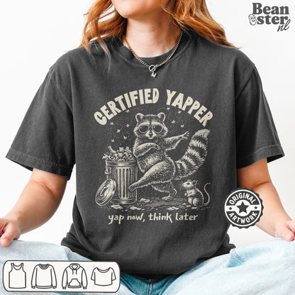 Gen Z humor Certified Yapper oversized t shirt
