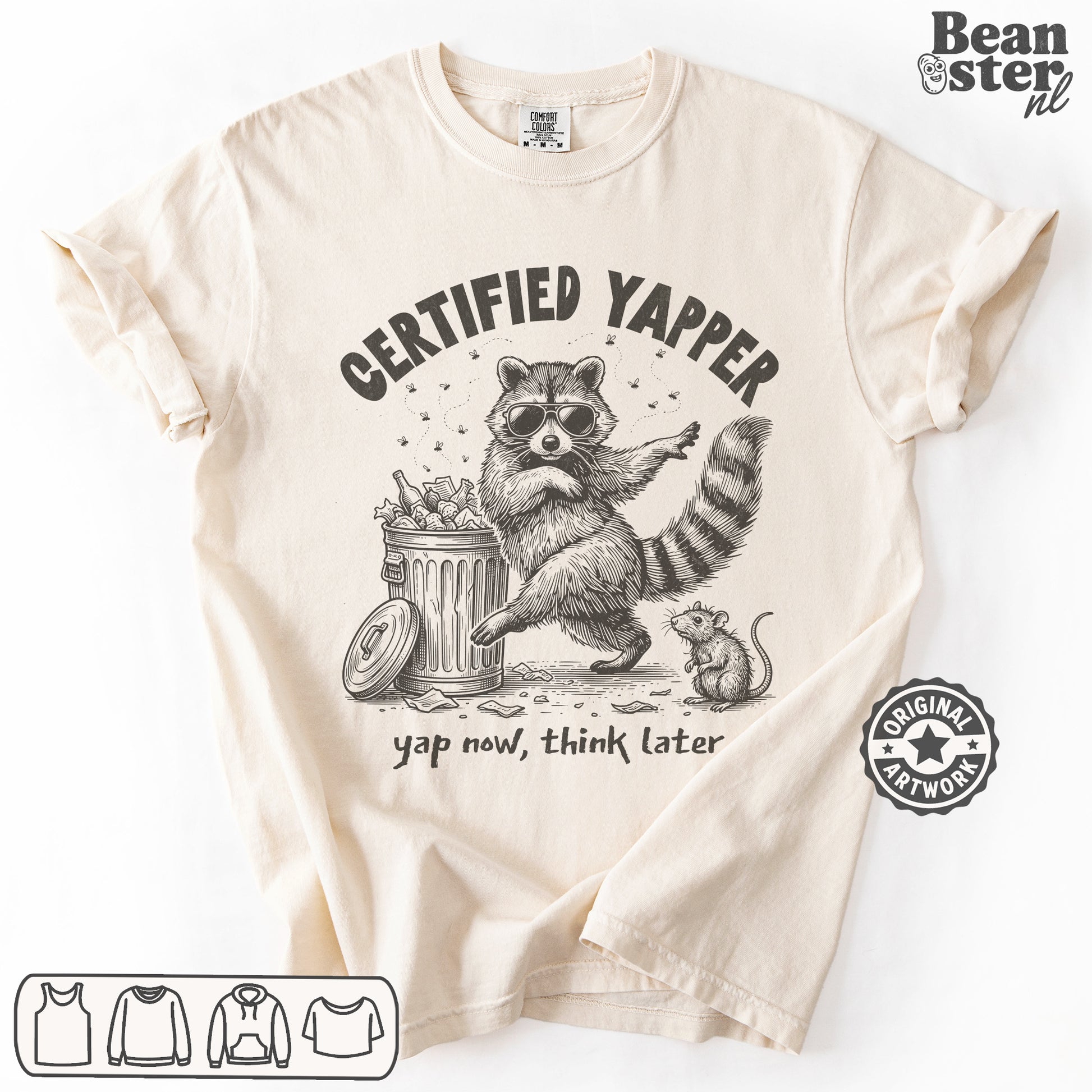 Certified Yapper funny meme t-shirt with bold text design