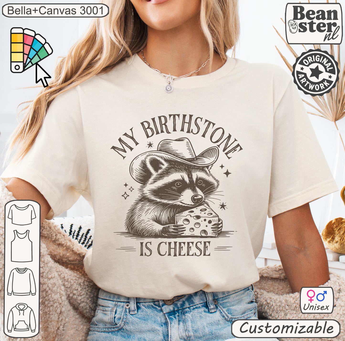 Funny cheese lover gift tee featuring original frog design