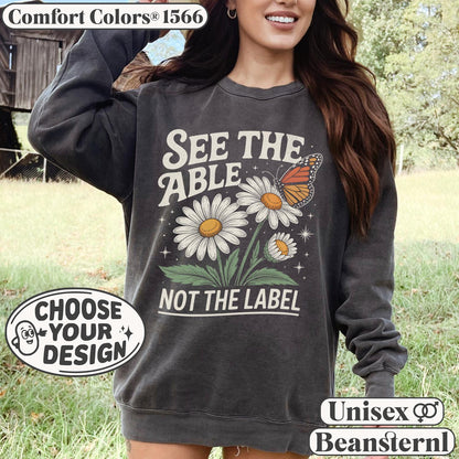 Custom vintage washed unisex sweater comfort colors 1566