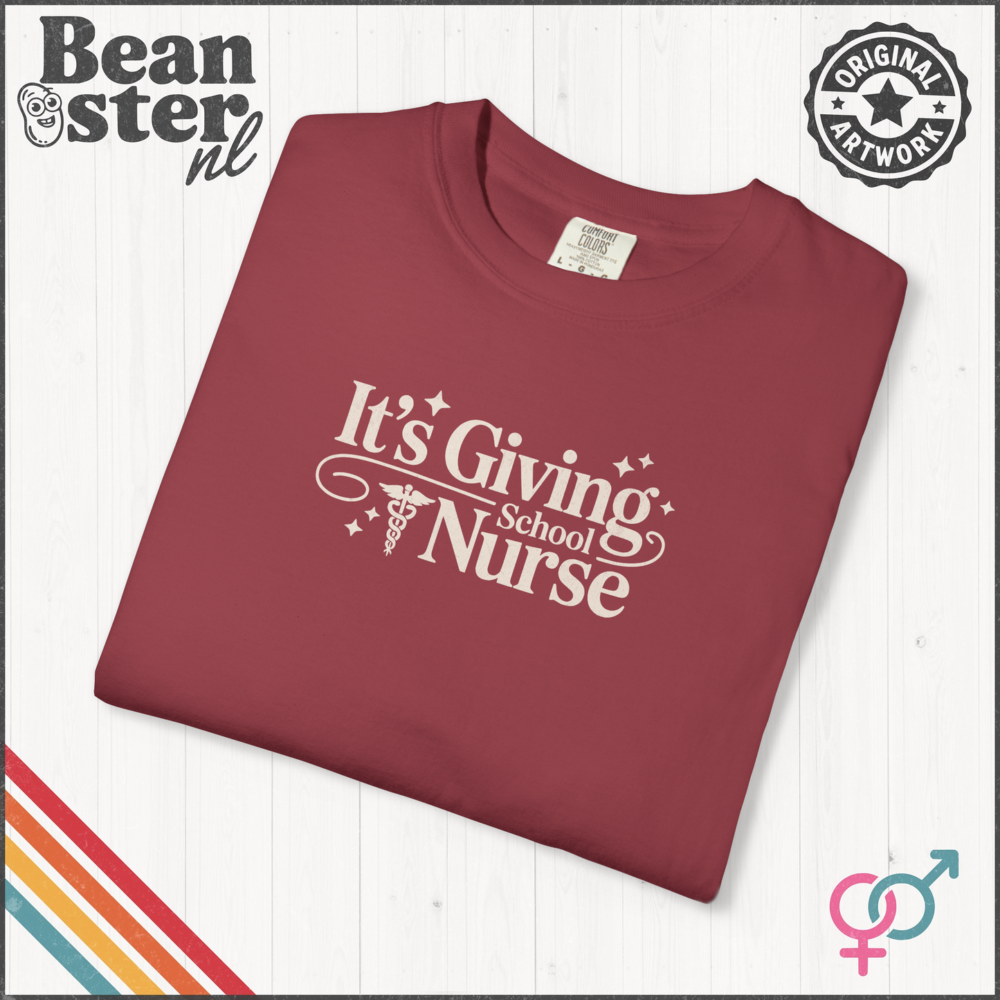 It’s Giving School Nurse Tee – Minimalist Graphic Shirt