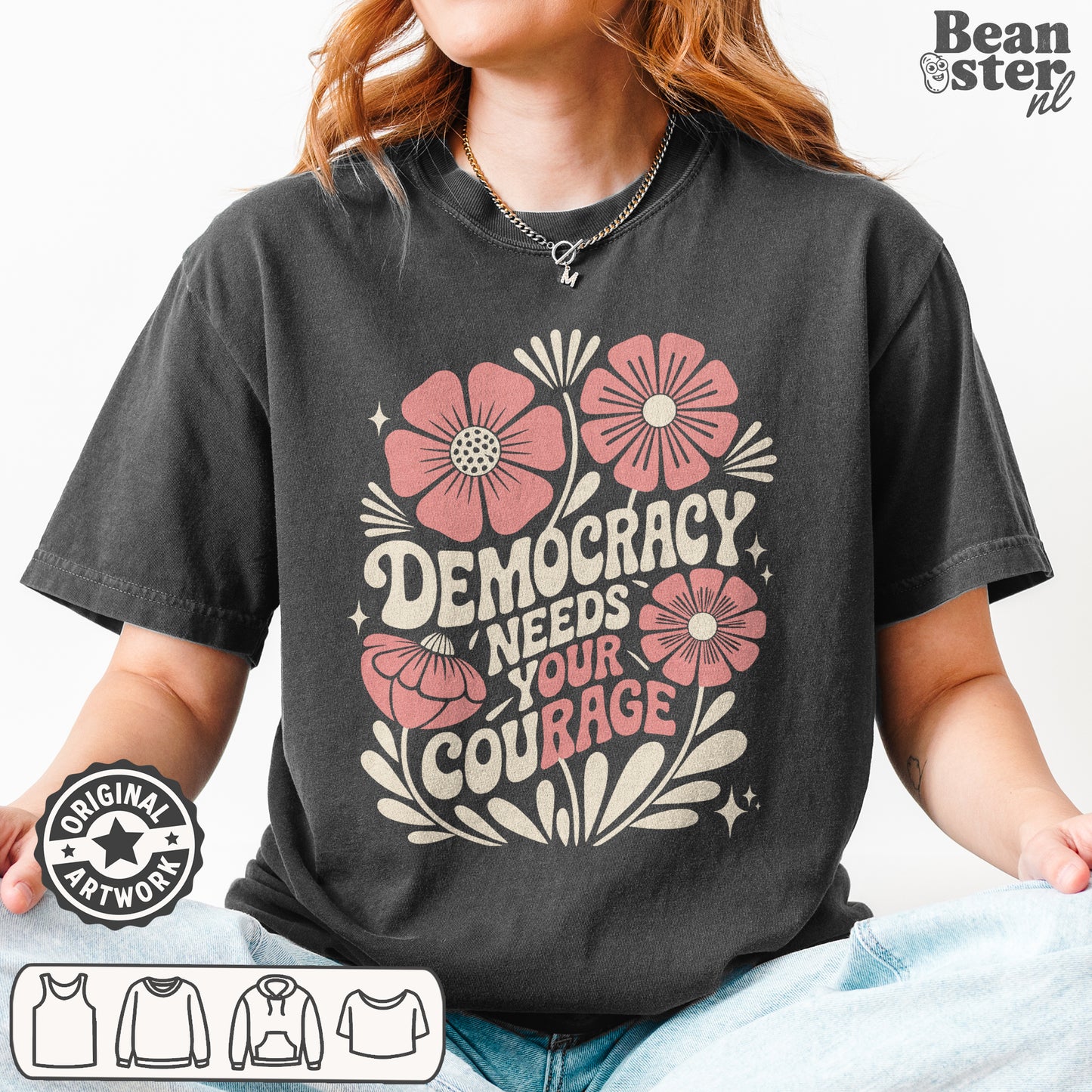 Progressive protest t-shirt original design for civic engagement and rallies