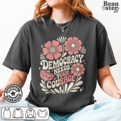 Progressive protest t-shirt original design for civic engagement and rallies