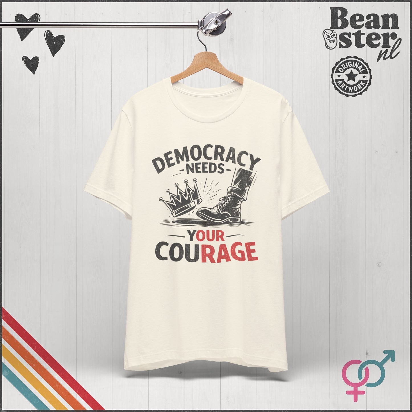 Bold protest graphic tee for peaceful protest and civic engagement