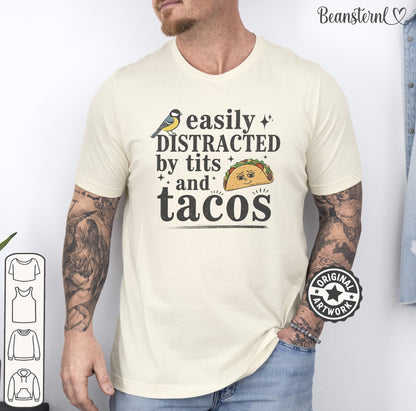 Bold sarcastic taco meme tee original design graphic shirt for men