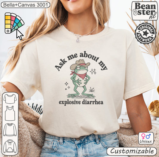 Silly frog Explosive Diarrhea t-shirt original design
