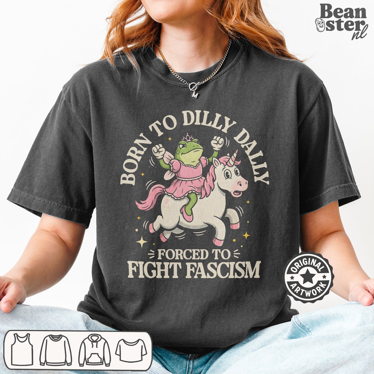 protest humor typography on woke streetwear shirt