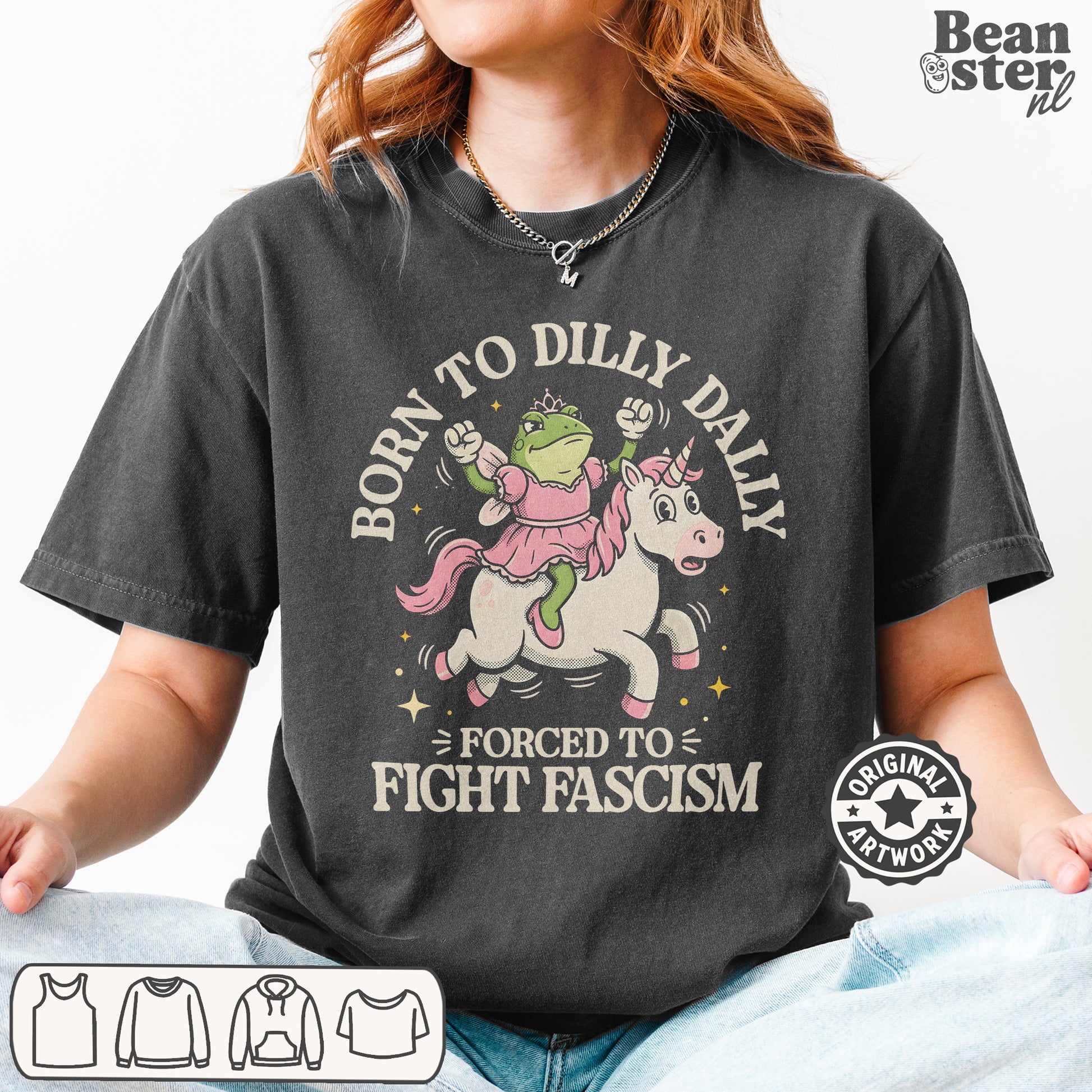 protest humor typography on woke streetwear shirt